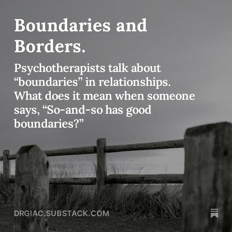 Boundaries and Borders